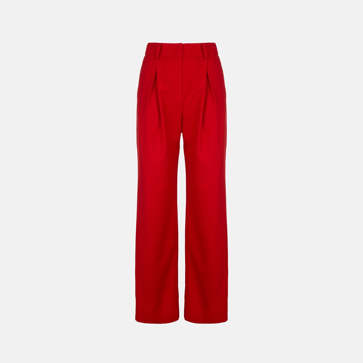 Red Pintuck Wide Pants X241CZ6273R