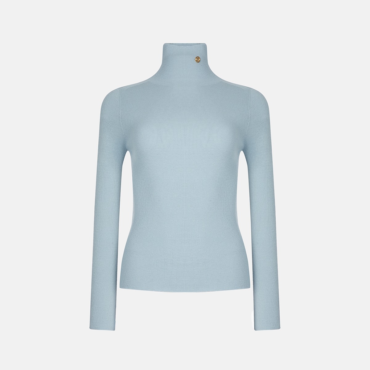 Blue Basic Turtleneck T-shirt M233CK3602F