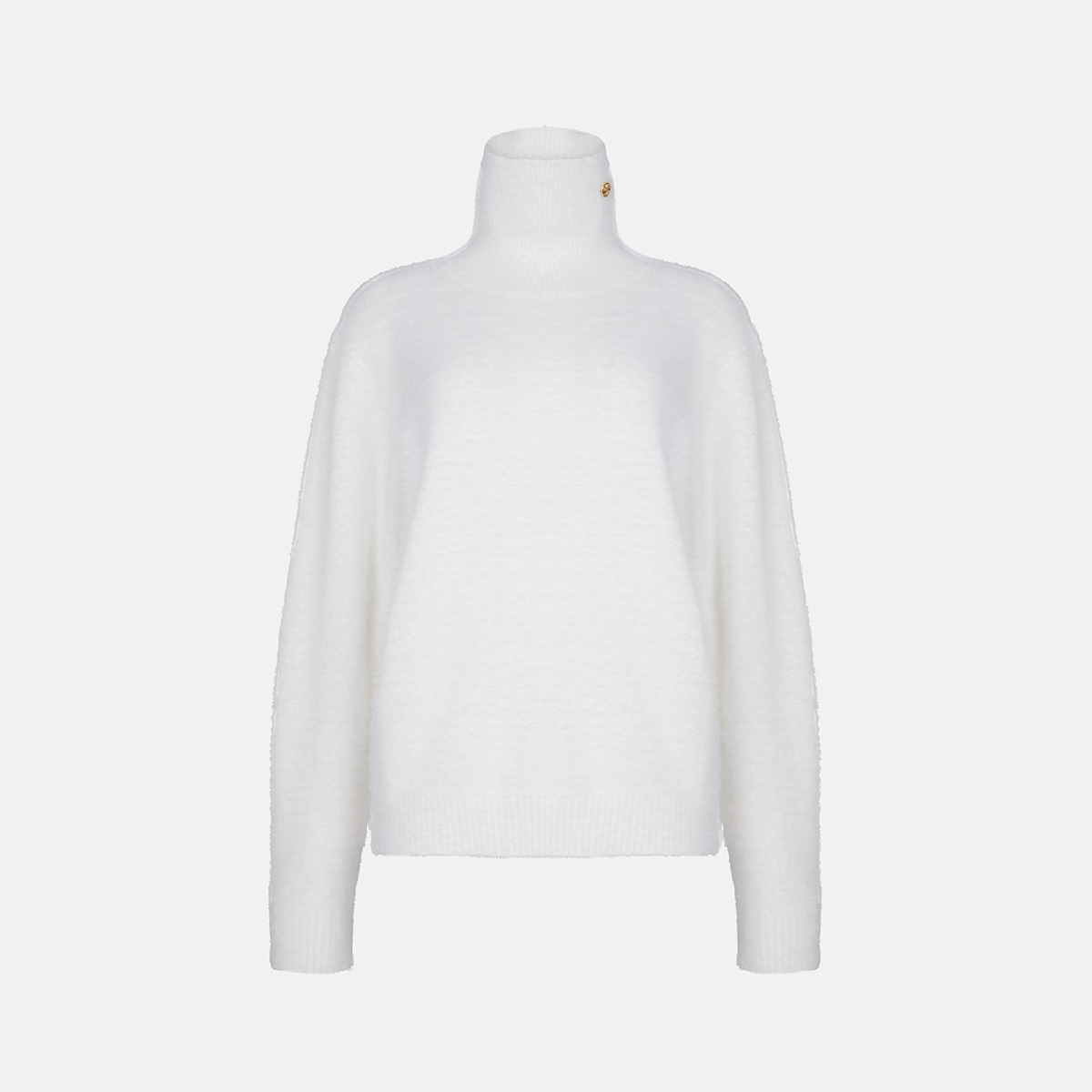 White Angora Turtleneck Knitwear M233CK3601H