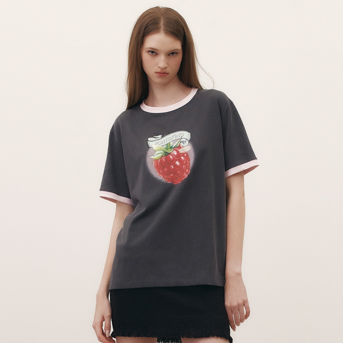 Gray Strawberry Point T-shirt M241CT7665G