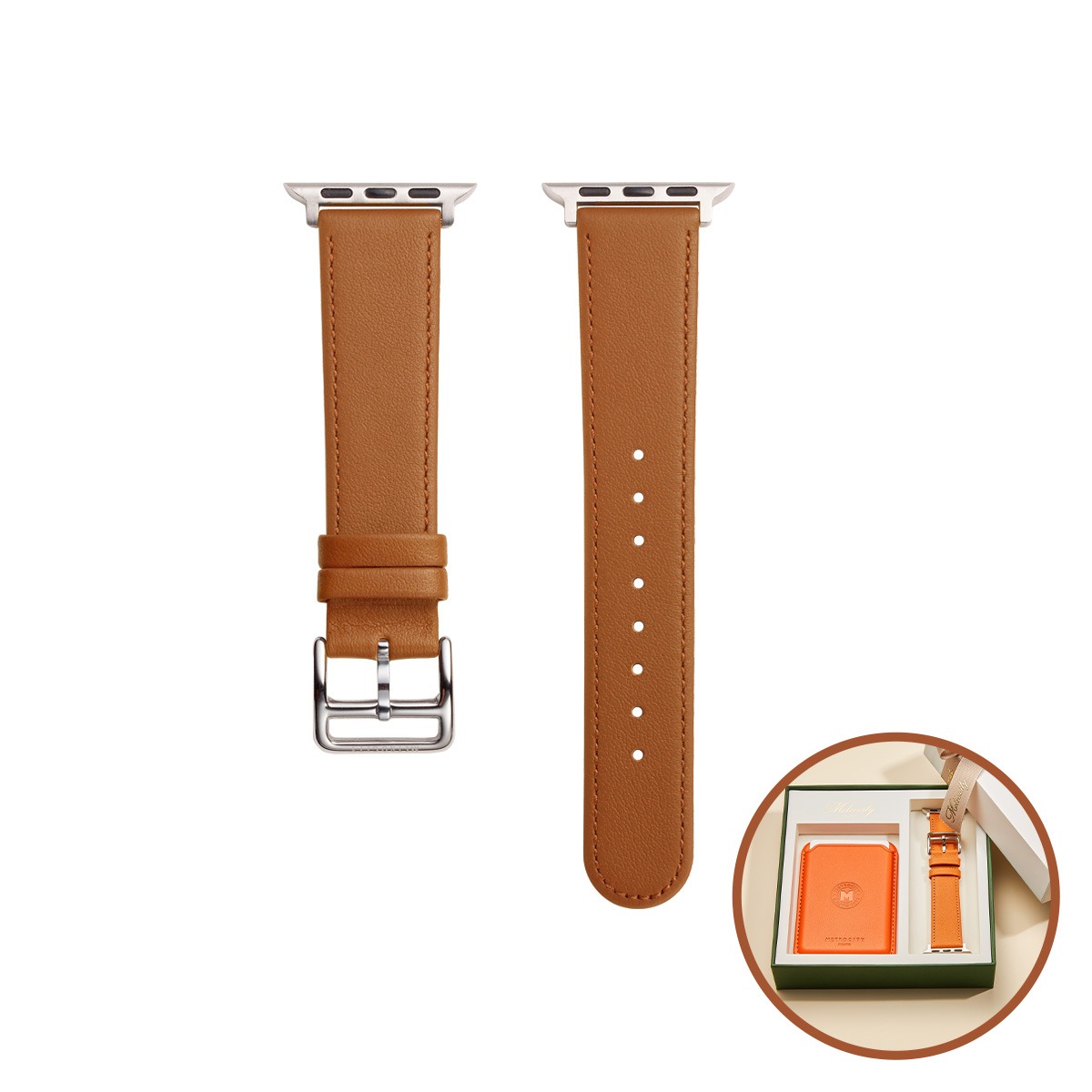 [Maxafe 赠送] 智能手表 皮革 拉条 棕色 A233TI5021WLD