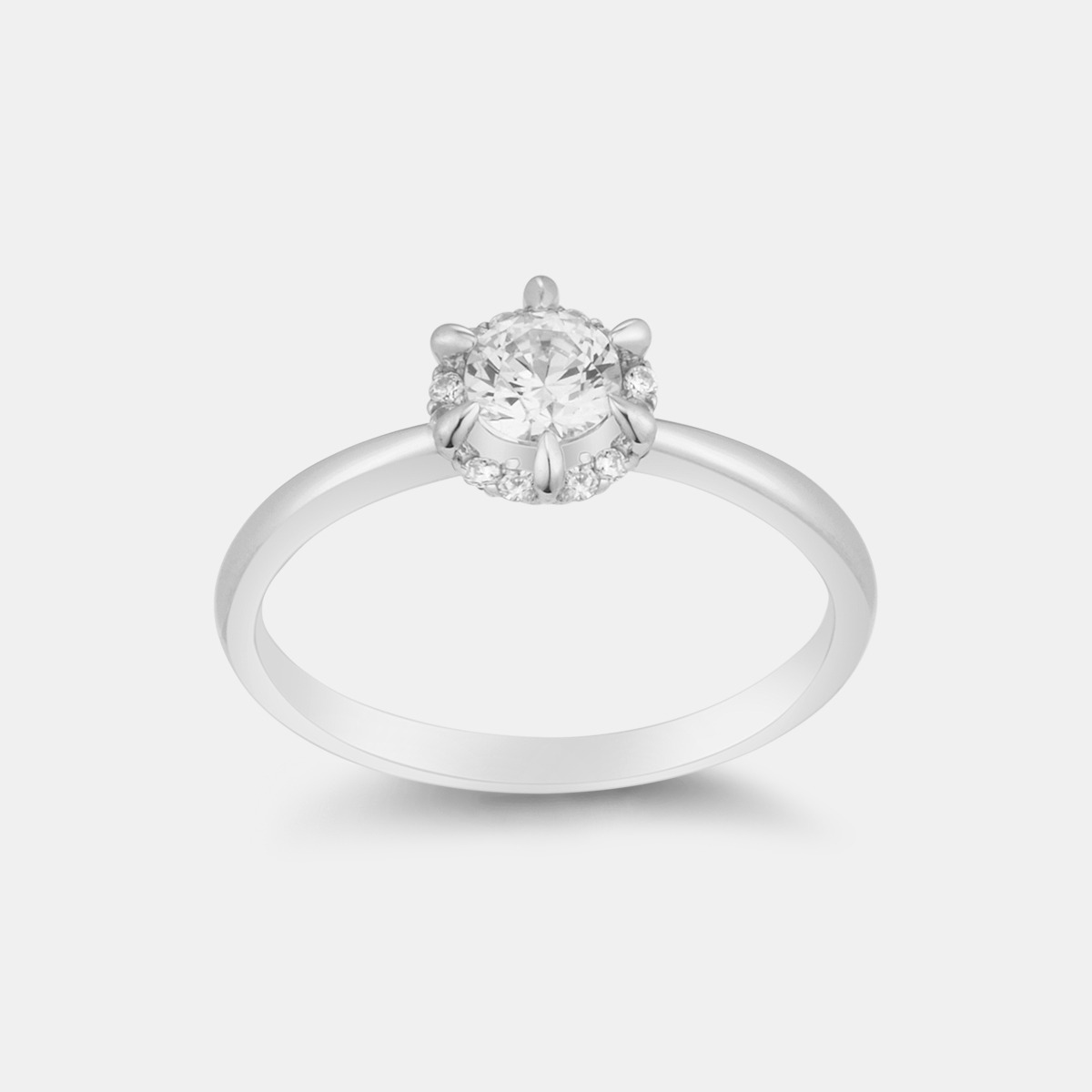 Diamante14K钻石白色戒指A221DR3063W4A