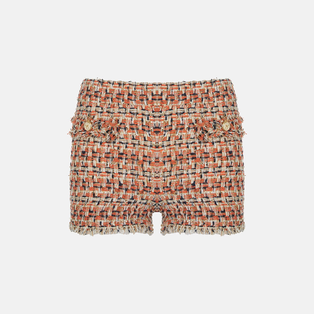 Multi-color tweed shorts X241CZ6285D