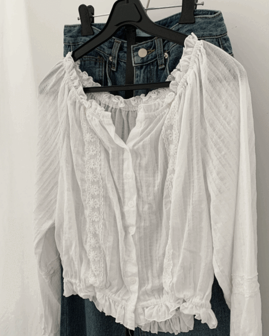 FRENCH LACE BLOUSE (2c)