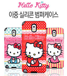 아이폰6[Hello-Kitty/헬로키티]이중 실리콘 범퍼케이스