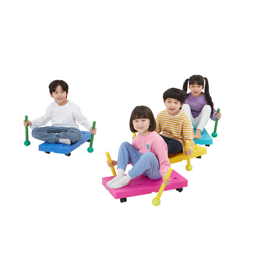 유아 보드 어린이 카트 바퀴 썰매 (4개 세트)