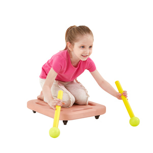 유아 체육 놀이 교구 바퀴 썰매 어린이 스포츠 (패들별도구매)