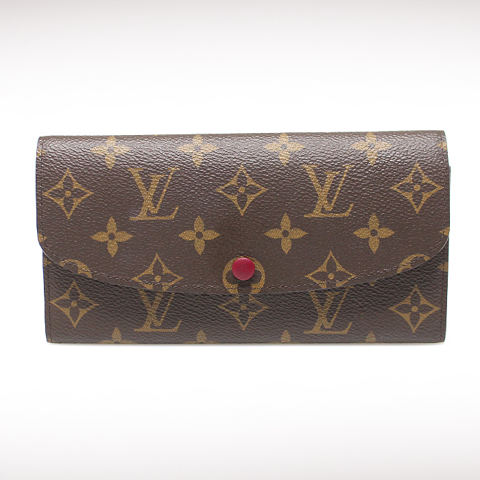 Louis Vuitton(루이비통) M60697 모노그램 캔버스 푸시아 에밀리 월릿 장지갑