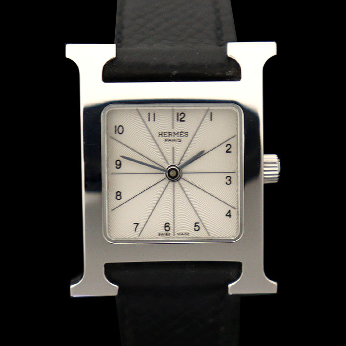 Hermes(에르메스) HH1.210 25MM 스틸 쿼츠 싱글 스트랩 H아워 PM 여성 시계