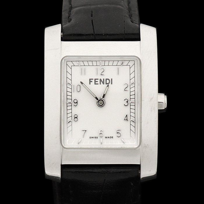 Fendi(펜디) 7000L 22MM 스틸 쿼츠 클라시코 가죽밴드 여성 시계