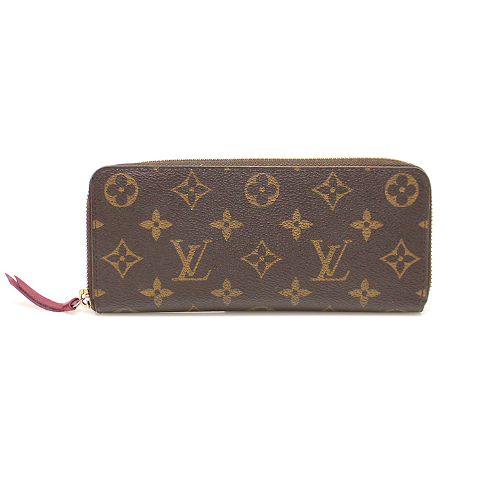 Louis Vuitton(루이비통) M60742 모노그램 캔버스 푸시아 클레망스 월릿 장지갑