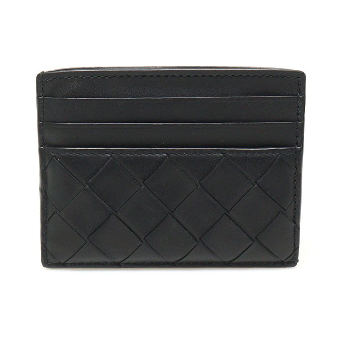 Bottega Veneta(보테가베네타) 635057 블랙 인트레치아토 나파 VN 카드 케이스 지갑