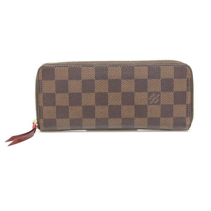 Louis Vuitton(루이비통) N60534 다미에 에벤 캔버스 체리 클레망스 월릿 장지갑