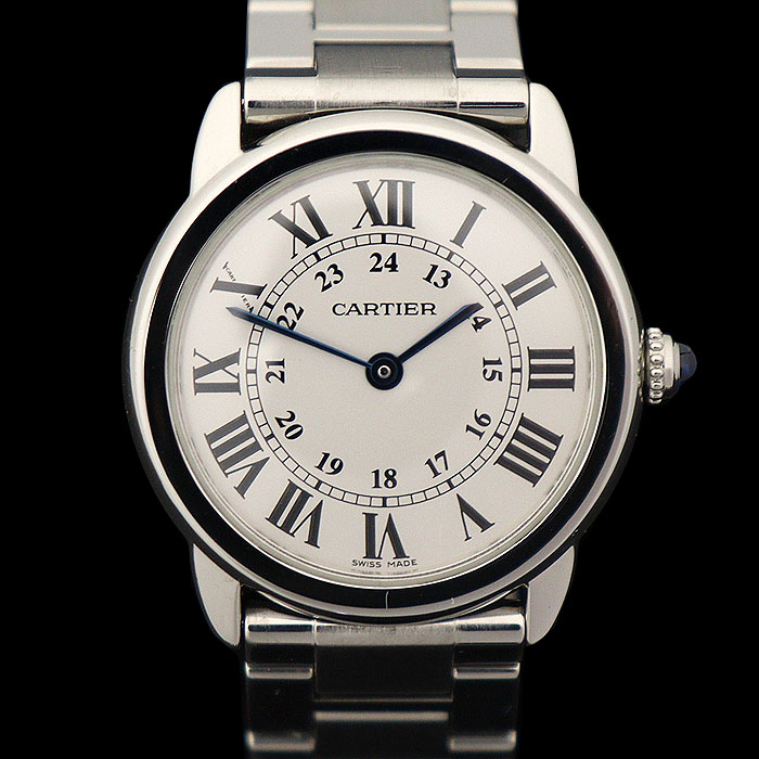 Cartier(까르띠에) W6701004 29MM 스틸 쿼츠 롱드 솔로 드 까르띠에 여성 시계