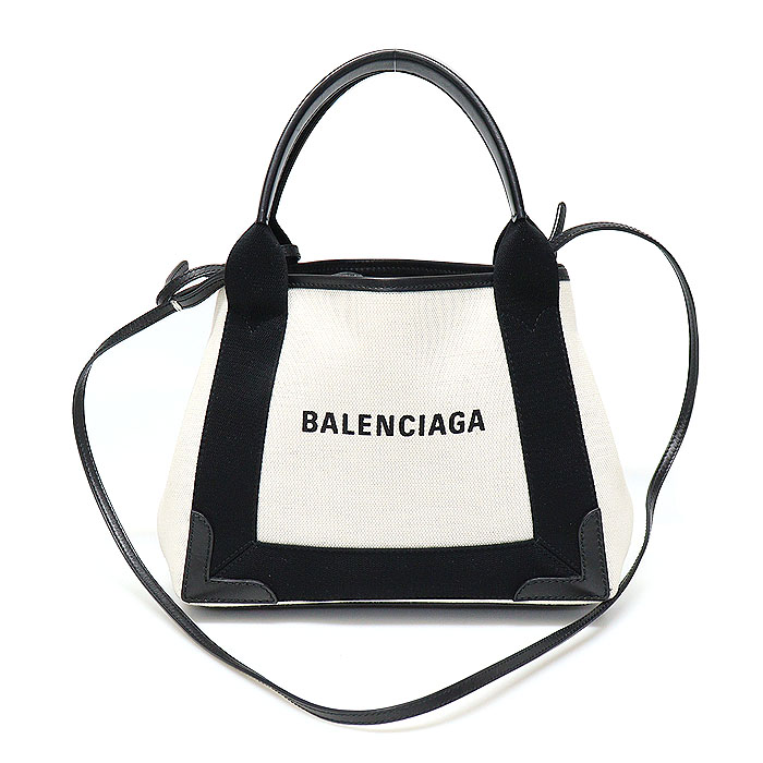 Balenciaga(발렌시아가) 390346 라이트 베이지 코튼 캔버스 카바스 쇼퍼 XS 토트 2WAY