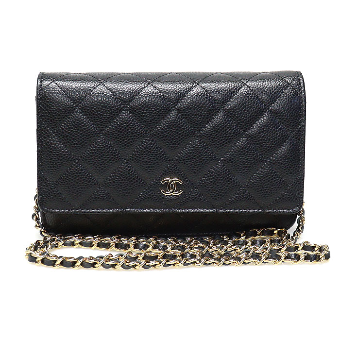 Chanel(샤넬) AP0250 블랙 캐비어 금장 CC로고 WOC 클래식 체인 지갑 크로스백 (29번대)