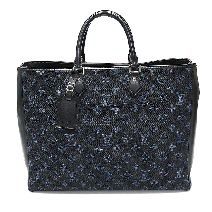 Louis Vuitton(루이비통) M55203 블루 모노그램 자카드 그랑 삭 토트백