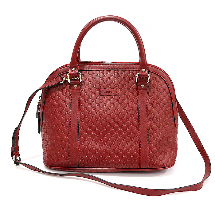 Gucci(구찌) 449663 레드 마이크로시마 레더 돔 미디움 2WAY