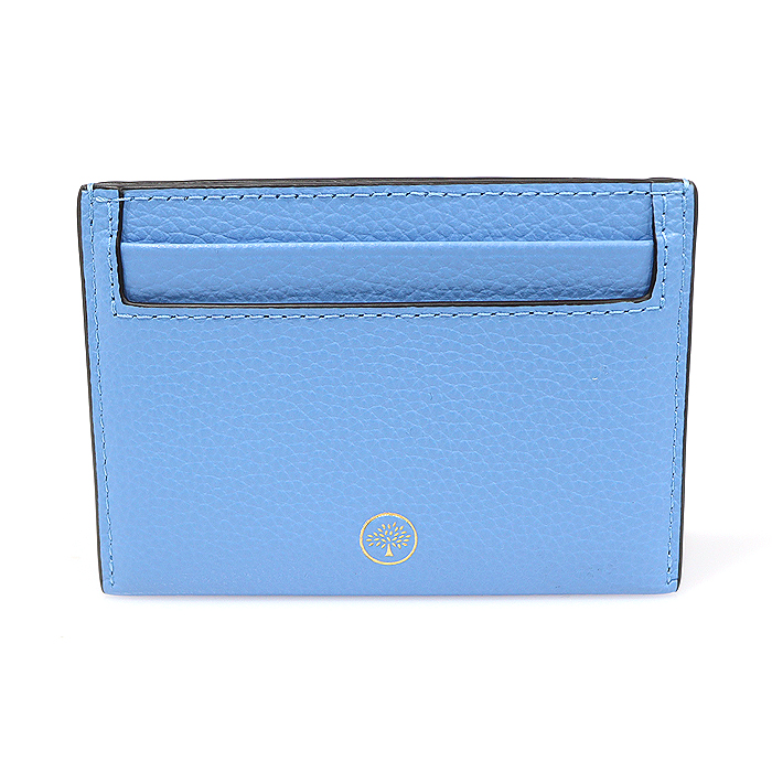 Mulberry RL4644 Cornflower Blue Small Classic Grain Leather Card Wallet