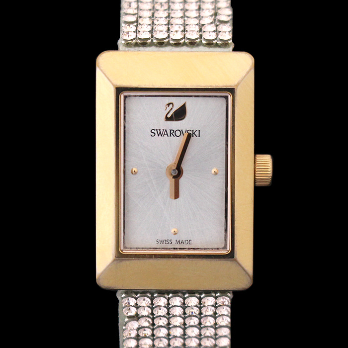 Swarovski(스와로브스키) 5209184 로즈골드톤 크리스탈 메모리즈 여성 시계