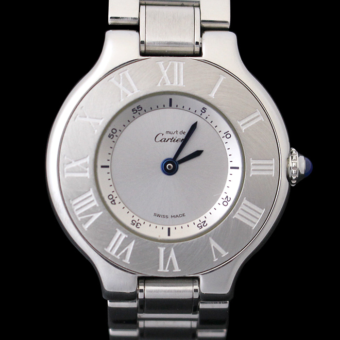 Cartier(까르띠에) W10109T2 28MM 스틸 쿼츠 머스트 21세기 여성 시계