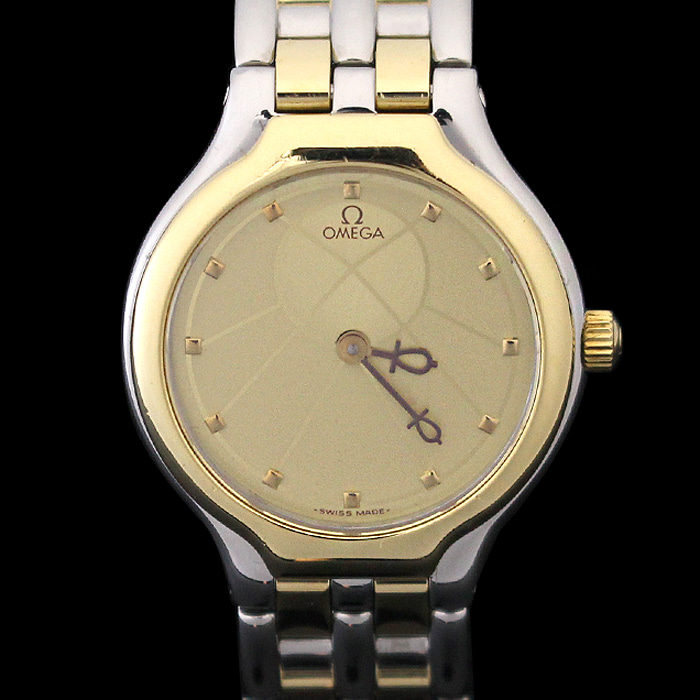 Omega(오메가) 18K 옐로우 골드 콤비 DE VILLE(드빌) SYMBOL 여성용 시계