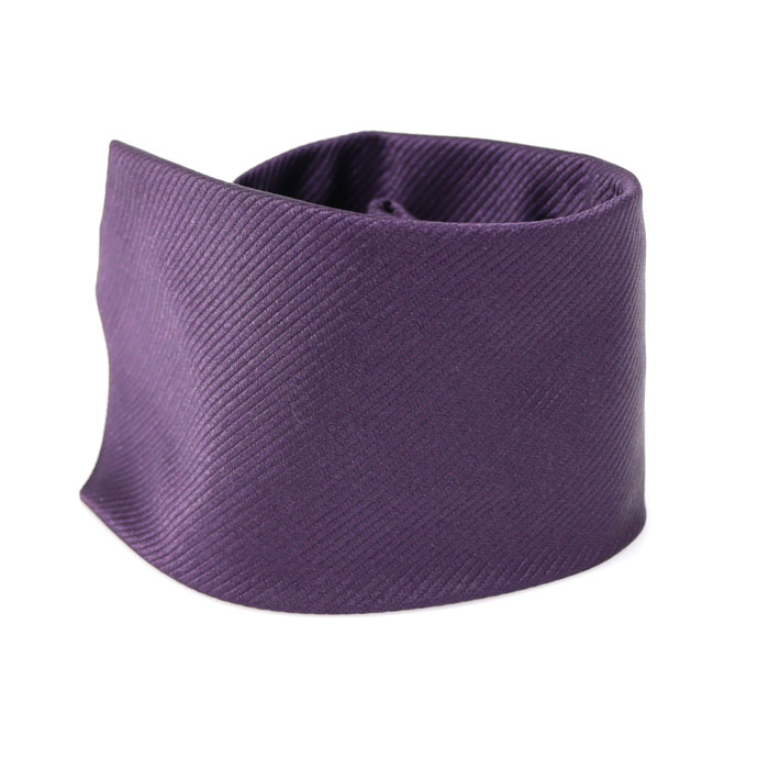 Lancel 100% Silk Purple Color Tie