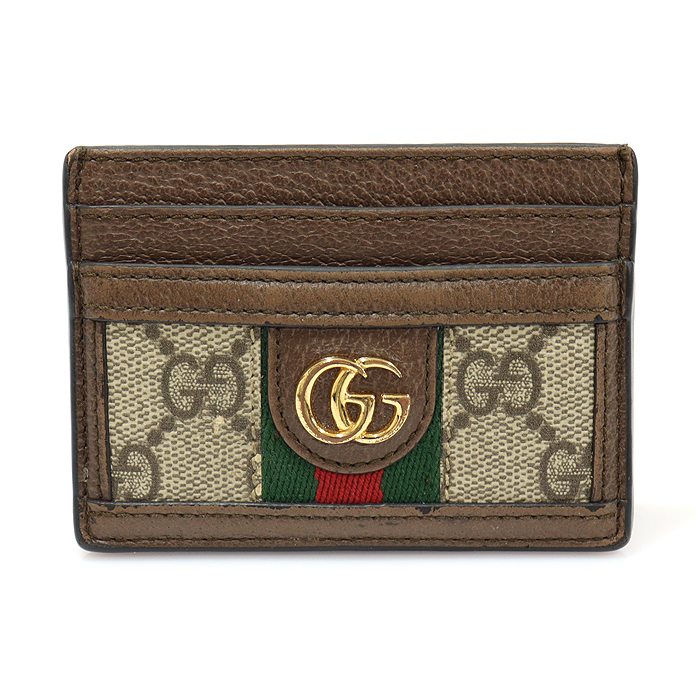 Gucci (Gucci) 523159 GG Supreme Canvas WEB Opidia Card Wallet