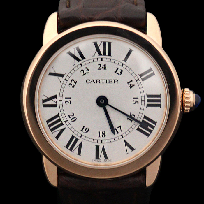 Cartier(까르띠에) W6701007 29MM 18K 핑크 골드 쿼츠 롱드 솔로 드 까르띠에 스몰 여성 시계