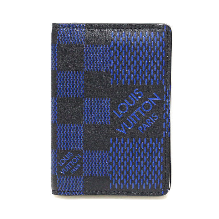 Louis Vuitton(루이비통) N60439 네이비 블루 다미에 인피니 3D 포켓 오거나이저 카드지갑