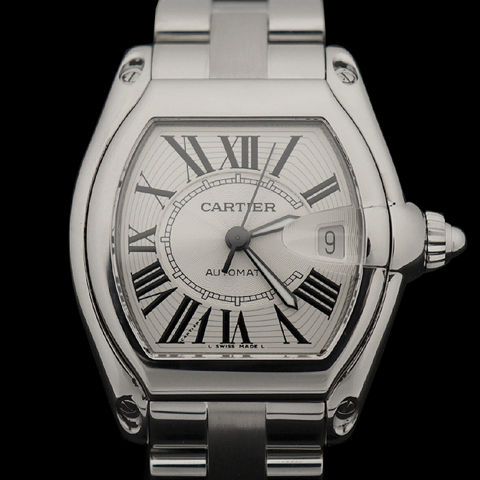 Cartier(까르띠에) W62025V3 39MM 스틸 오토매틱 로드스터 드 까르띠에 라지 남성 시계