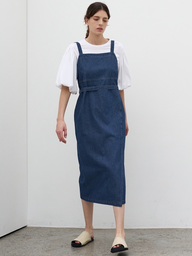 [미테]DENIM OVERRALL DRESS_BLUE