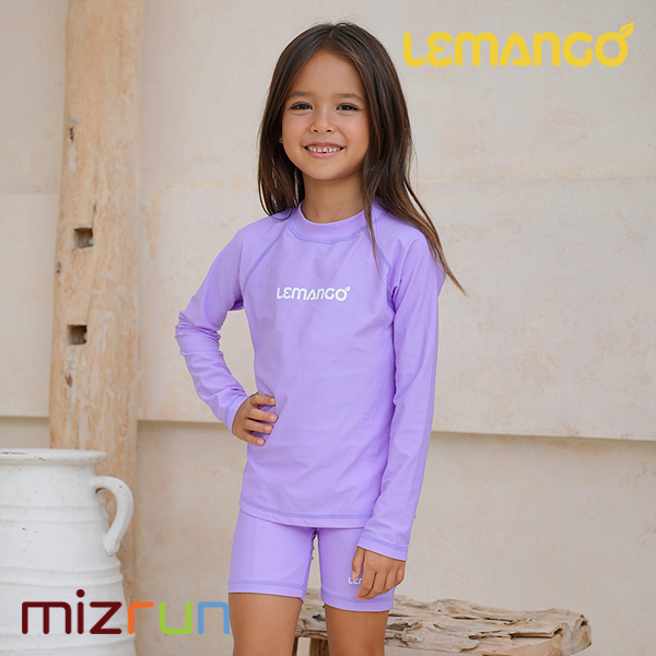 르망고 / 베이직 로고 키즈 래쉬가드 하의 퍼플 Basic logo kids rashguard bottom Purple (3390)