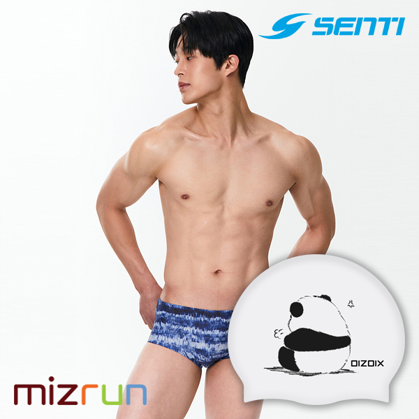 센티 남자 실내수영복 클라우디 NV 세미 숏사각 MSP-24471 디자인 수모 증정