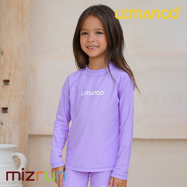 르망고 / 베이직 로고 키즈 래쉬가드 상의 퍼플 Basic logo kids rashguard top Purple (3389)