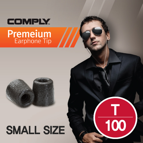 컴플라이 Comply T-100 폼팁 스몰 블랙