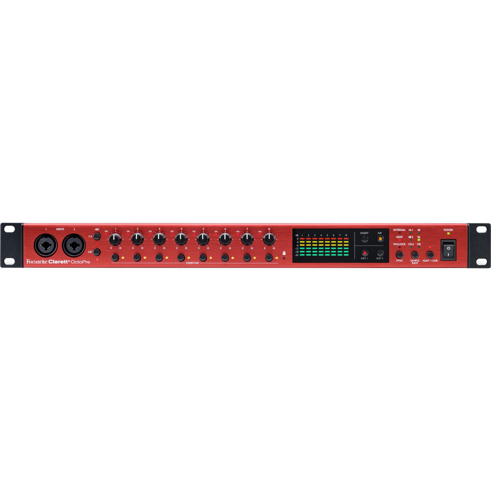 Focusrite Clarett+ Octopre 포커스라이트 클라렛 8채널 마이크 프리앰프 AD/DA 컨버터