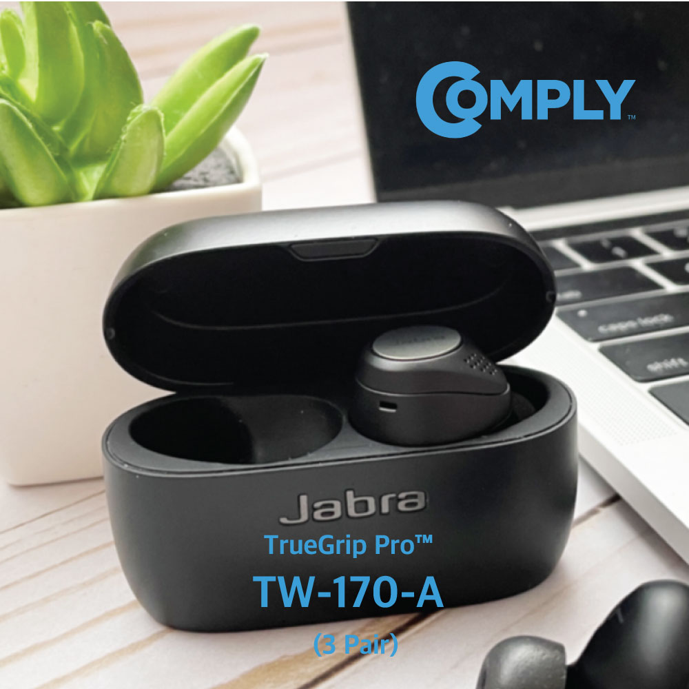 COMPLY 컴플라이 폼팁 TrueGrip Pro 트루그립 프로 이어팁 TW-170-A Jabra 자브라 65t, 75t 호환 중 3쌍