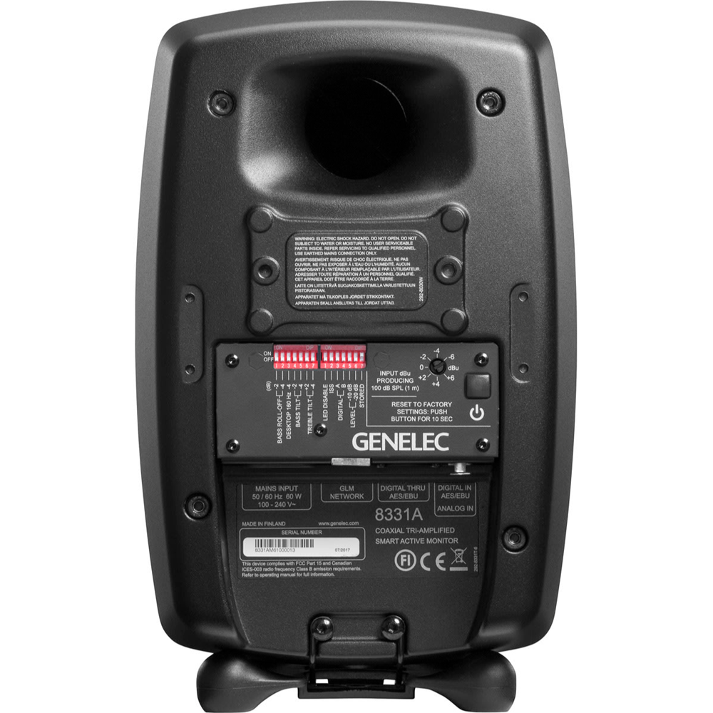 Genelec 8331A SAM 동축 스피커 블랙 + 제네렉 GLM Kit 패키지