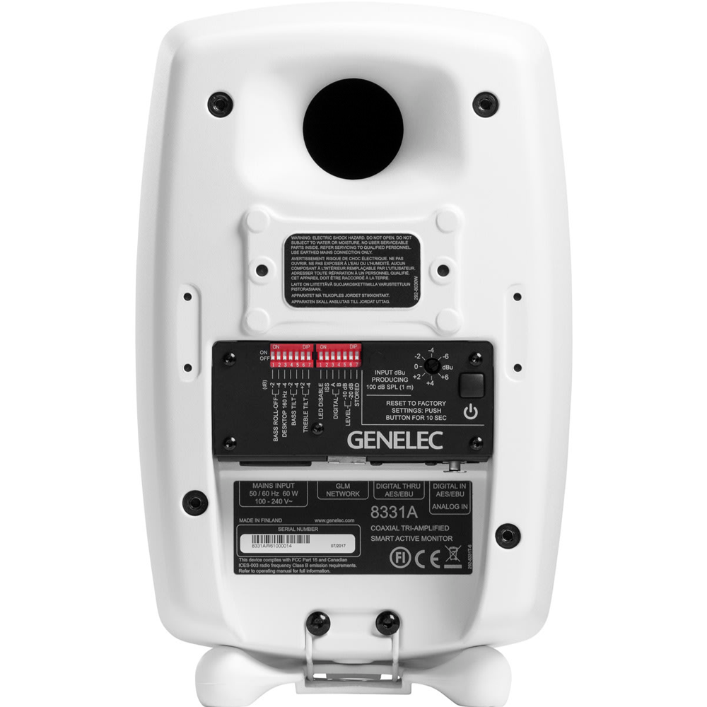 Genelec 8331A SAM 동축 스피커 화이트 + 제네렉 GLM Kit 패키지