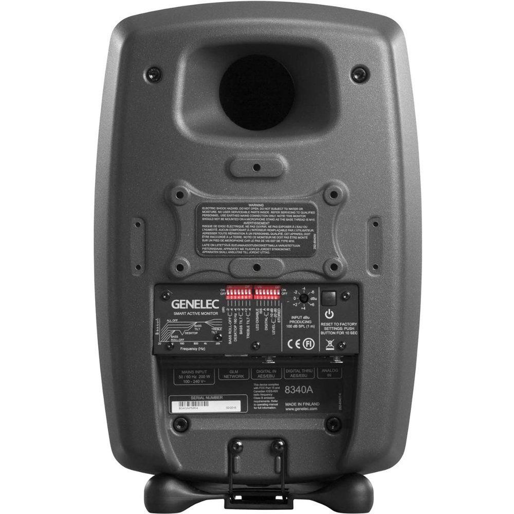 Genelec 8340A SAM 다크 그레이 + 제네렉 GLM Kit + 9101B 무선 리모컨 패키지