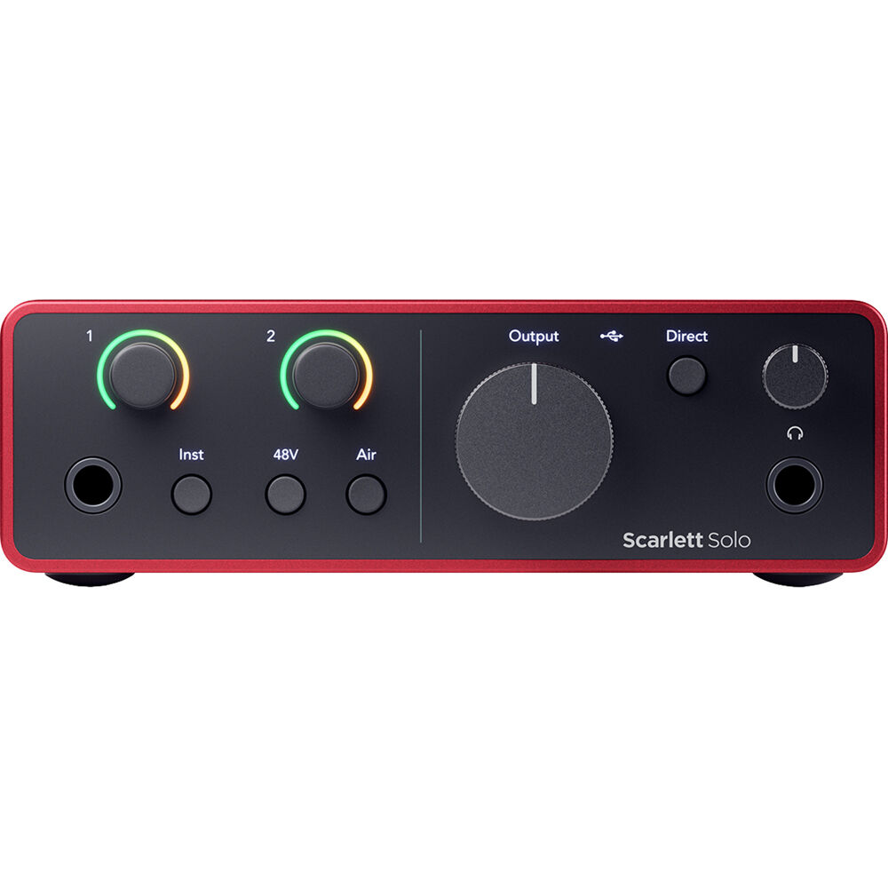 Focusrite Scarlett Solo 4G (4세대) 스칼렛 솔로 오디오 인터페이스