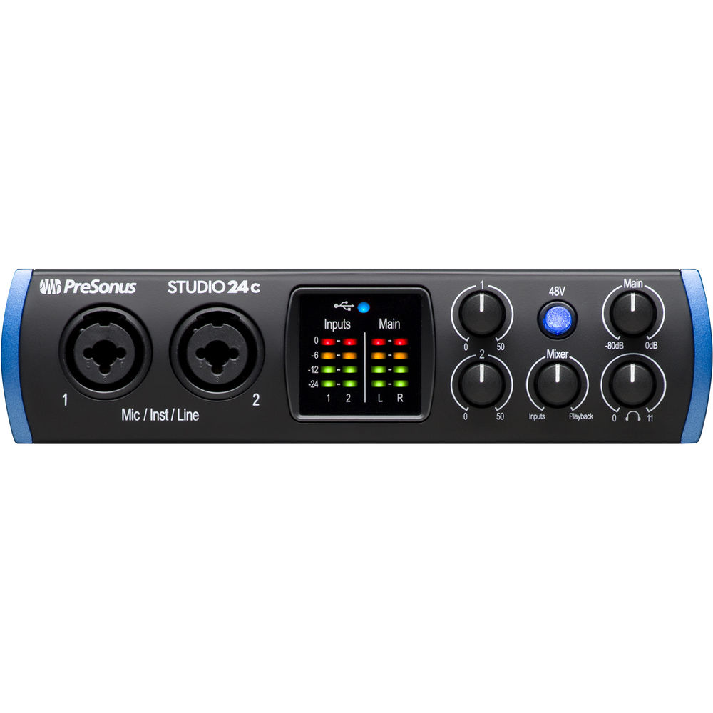 PreSonus Studio 24C 프리소너스 USB 오디오 인터페이스 / 스튜디오 원 6 아티스트 포함