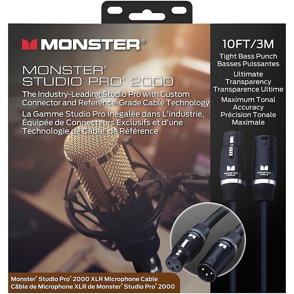 MONSTER - 몬스터 Studio Pro 2000 XLR 마이크 케이블 1.5m