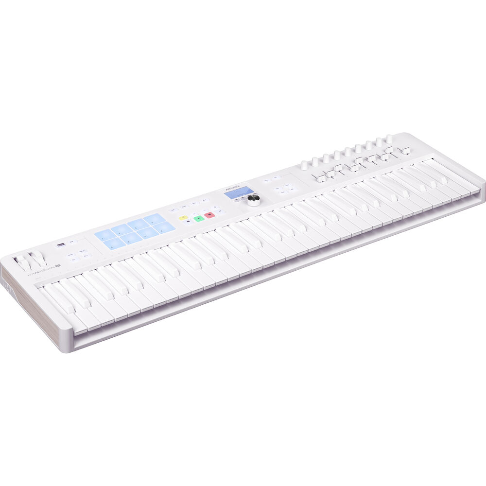 Arturia KeyLab Essential MK3 61 아투리아 에센셜 마스터 키보드 미디 컨트롤러 Alpine White