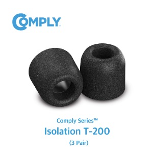 COMPLY 컴플라이 폼팁 Isolation 이어팁 T-200 미디엄 3쌍