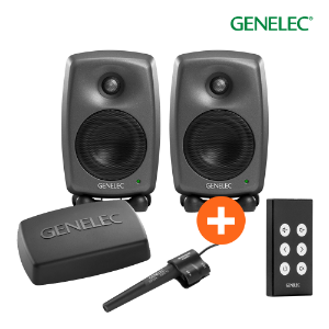 Genelec 8320A SAM 다크 그레이 + 제네렉 GLM Kit + 9101B 무선 리모컨 패키지