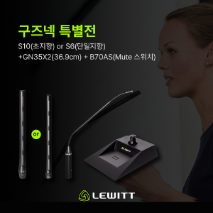 LEWITT 르윗 구즈넥 마이크 (S10 또는 S6 캡슐 + GN35X2 + B70AS) 세트