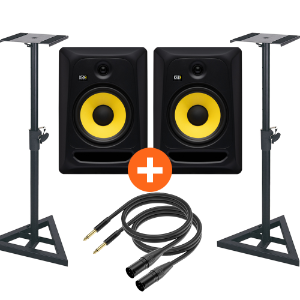 KRK Classic 8 x 스피커 스탠드 패키지