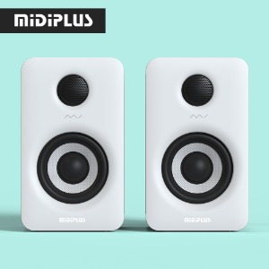 MIDIPLUS MI5 V2 미디플러스 5인치 블루투스 모니터 스피커 화이트 1세트